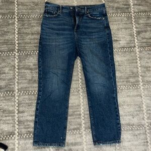 Loft straight crop jeans size 2 petite